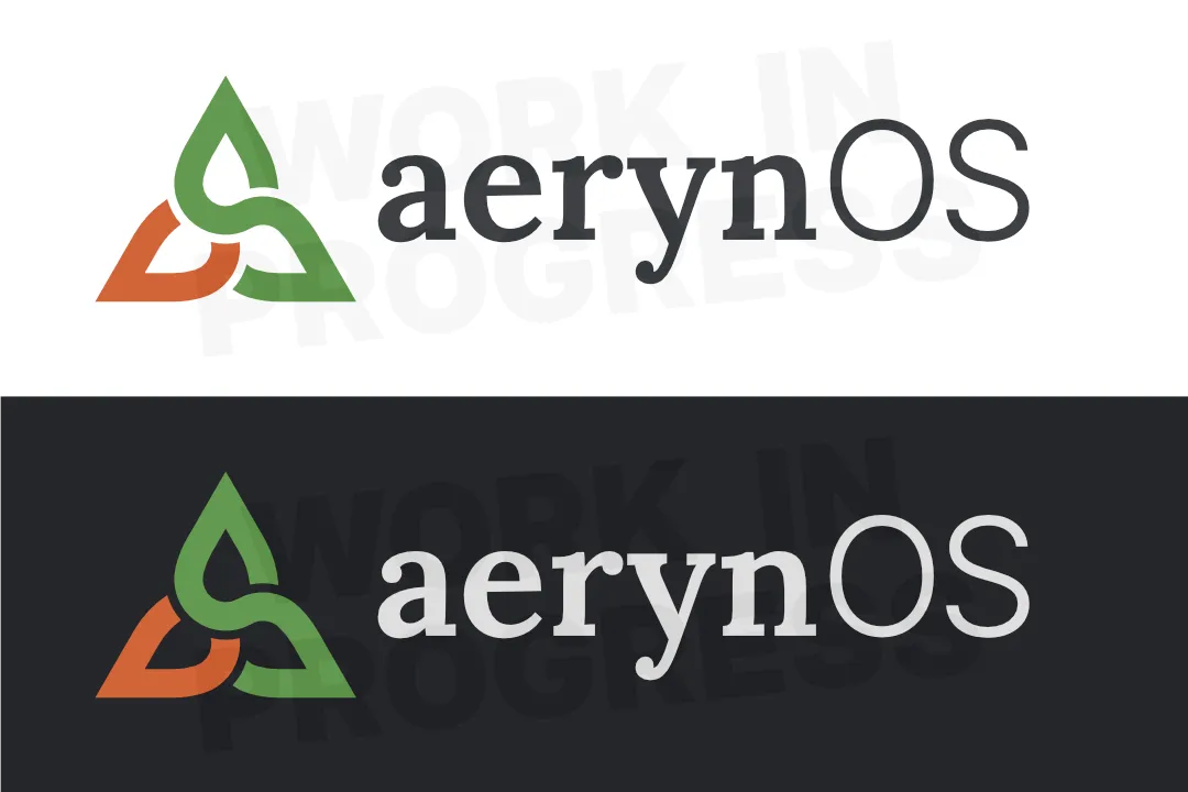 Comparison image showing our new logo brand colours on both a light and dark background
